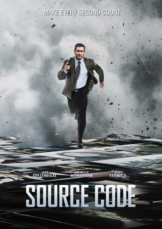 Source Code Movie Poster Print featuring vibrant colors and striking imagery.