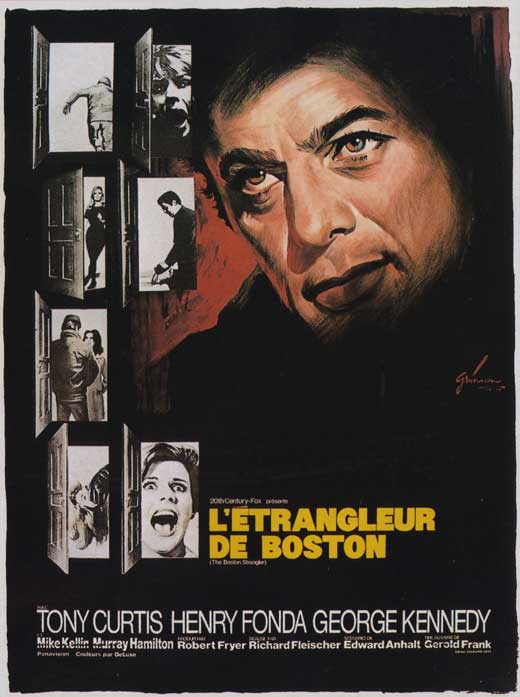 The Boston Strangler Movie Poster Print featuring chilling design.