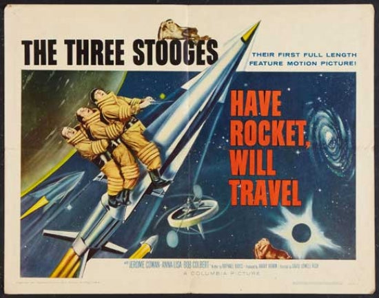 Have Rocket, Will Travel Movie Poster Print featuring colorful graphics.