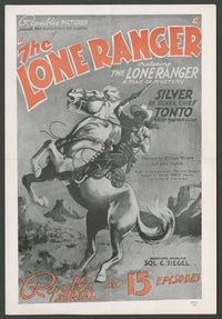 The Lone Ranger Movie Poster Print showcasing iconic western imagery.