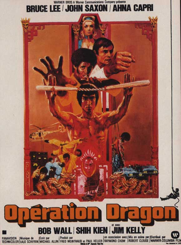 Enter the Dragon Movie Poster Print featuring Bruce Lee.