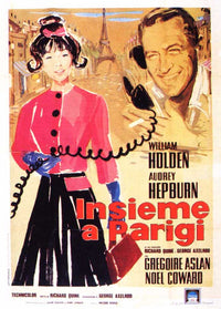 Paris When It Sizzles Movie Poster Print featuring classic film art.
