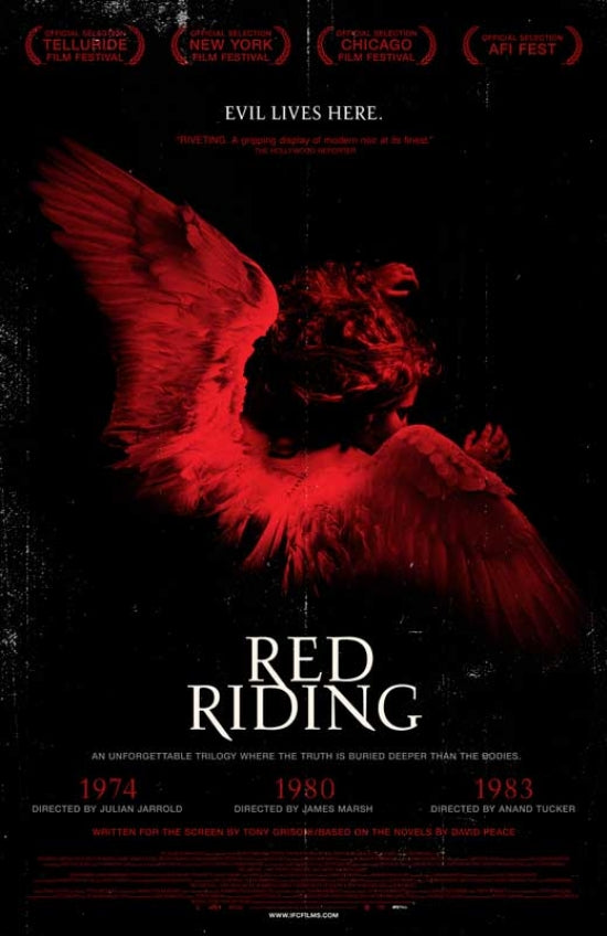 Red Riding 1974 Movie Poster Print featuring dramatic visuals.