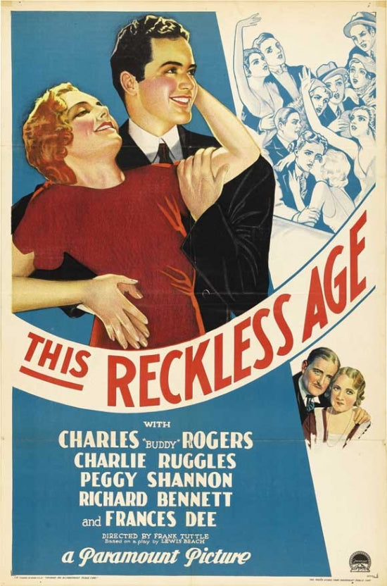 This Reckless Age Movie Poster Print showcasing cinematic adventure.
