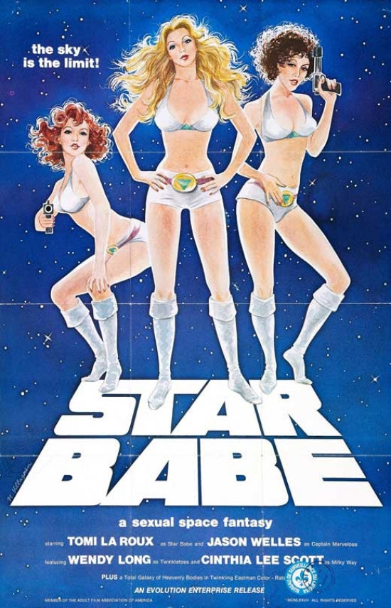 Star Babe Movie Poster featuring vibrant cosmic artwork.