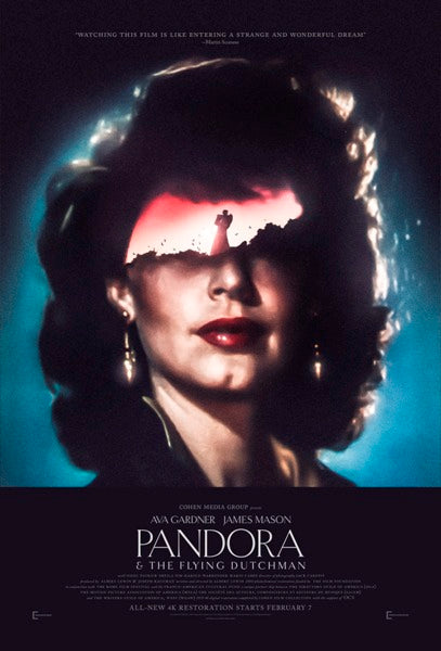 Pandora and the Flying Dutchman Movie Poster Print showcasing classic film art.