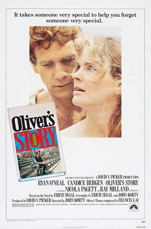 'Oliver's Story' movie poster print showcasing classic film art.