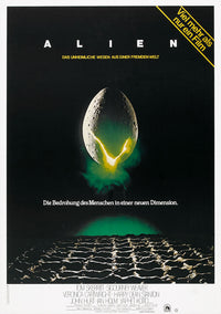 Alien Movie Poster Print showcasing iconic sci-fi artwork.