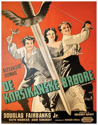 The Corsican Brothers Movie Poster Print showcasing vibrant colors and cinematic art.
