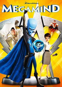 Megamind Movie Poster Print showcasing the animated character in vibrant colors.