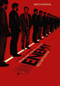 Enemy movie poster print featuring striking imagery.