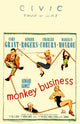 Monkey Business Movie Poster Print featuring playful artwork