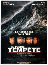The Perfect Storm Movie Poster Print showcasing dramatic ocean waves and stormy skies.