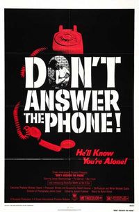 Don't Answer the Phone movie poster print featuring classic horror film visuals.