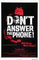 Don't Answer the Phone movie poster print featuring classic horror film visuals.