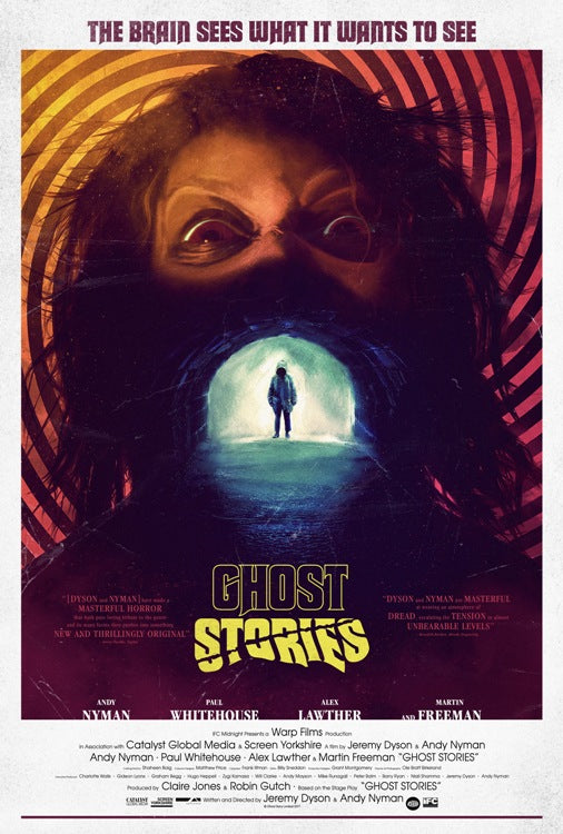 Ghost Stories Movie Poster Print showcasing eerie themes and cinematic elements.