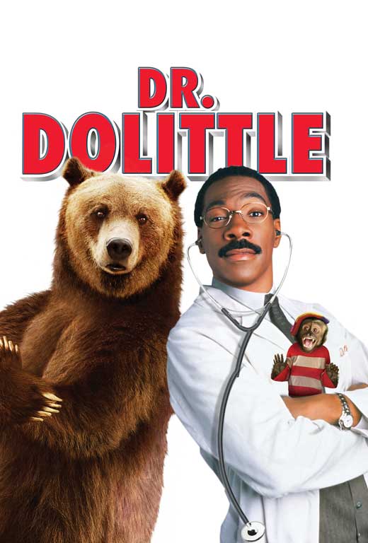 Dr. Dolittle Movie Poster Print featuring whimsical characters and vibrant design.
