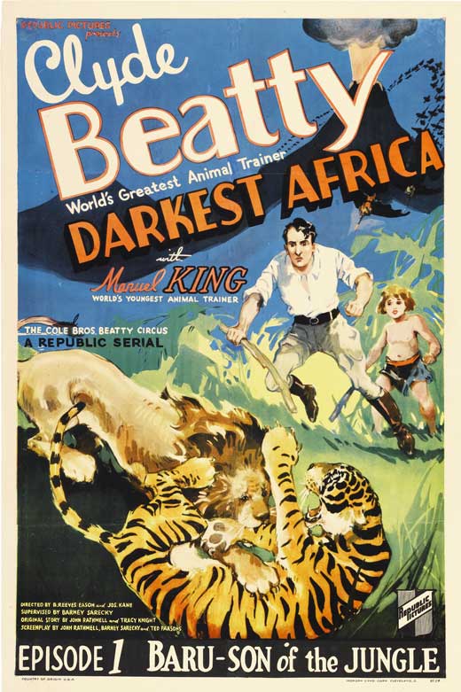 Darkest Africa Movie Poster Print showcasing adventure and exploration.