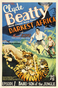 Darkest Africa Movie Poster Print showcasing adventure and exploration.