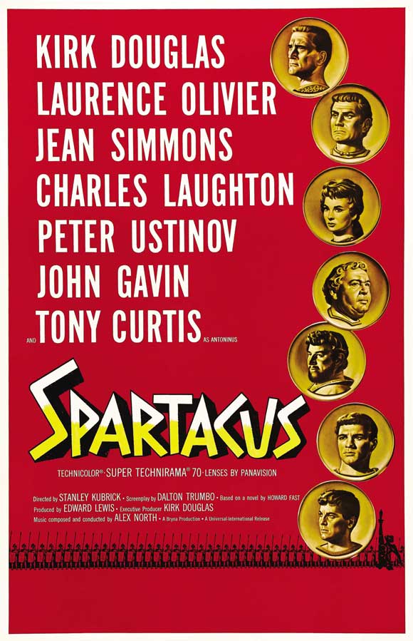 Spartacus Movie Poster Print featuring classic film artwork