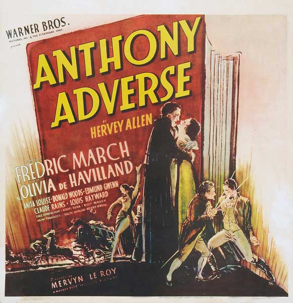 Anthony Adverse Movie Poster Print showcasing classic film art.