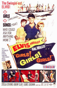 Girls Girls Girls Movie Poster Print showcasing vibrant art.