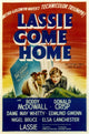 Lassie Come Home Movie Poster showcasing a classic film story.