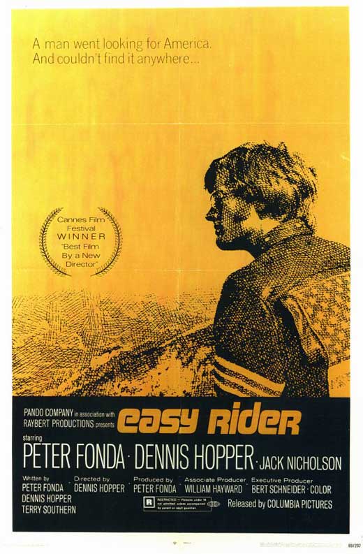 Easy Rider Movie Poster Print featuring iconic film artwork.