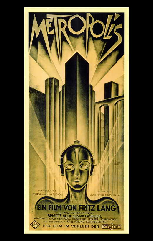 Metropolis Movie Poster Print featuring iconic sci-fi imagery.
