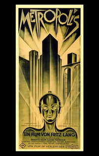 Metropolis Movie Poster Print featuring iconic sci-fi imagery.