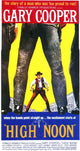 High Noon Movie Poster Print showcasing classic Western cinema.