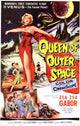Queen of Outer Space movie poster print showcasing vibrant sci-fi imagery.