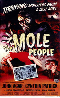 The Mole People Movie Poster Print featuring classic sci-fi imagery.