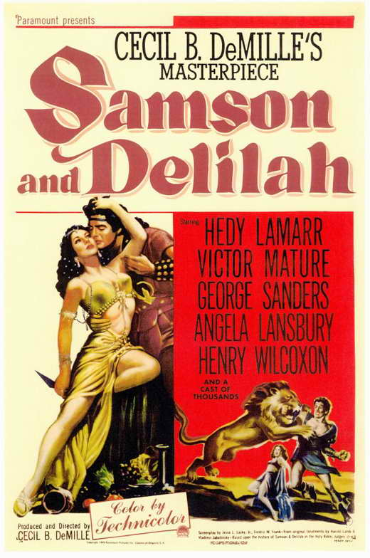 Samson and Delilah Movie Poster Print 11x17
