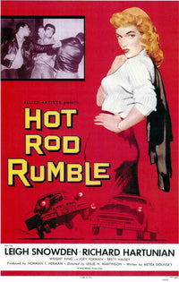 Hot Rod Rumble Movie Poster Print showcasing classic car culture.