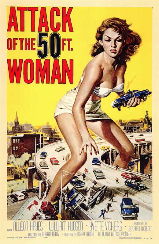Attack of the 50 Foot Woman Movie Poster Print (11x17)