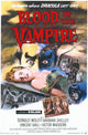 Blood of the Vampire Movie Poster Print showcasing classic horror film art