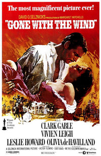 Gone with the Wind Movie Poster Print showcasing classic film imagery.