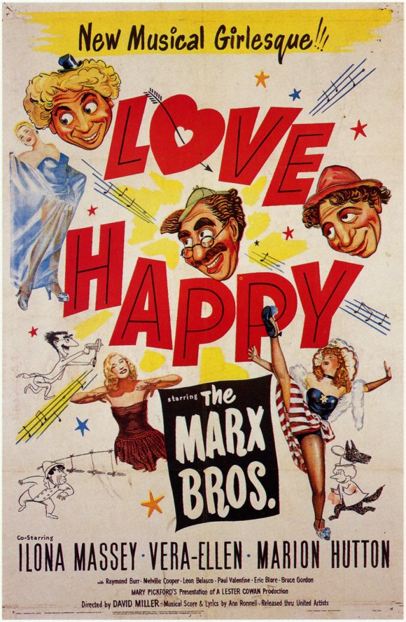 Love Happy Movie Poster Print, vibrant and charming artwork