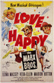 Love Happy Movie Poster Print, vibrant and charming artwork