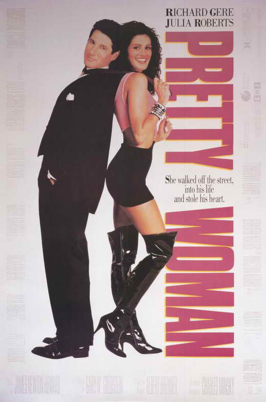 Pretty Woman Movie Poster Print showcasing iconic film art.