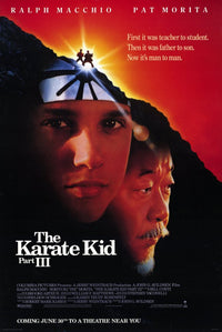 The Karate Kid: Part 3 Movie Poster Print featuring iconic scenes.