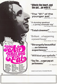 You Are What You Eat Movie Poster Print showcasing vibrant colors and bold design.