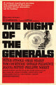 The Night of the Generals Movie Poster Print featuring dramatic wartime imagery.