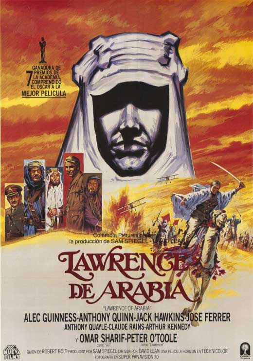 Lawrence of Arabia Movie Poster Print showcasing iconic film imagery.