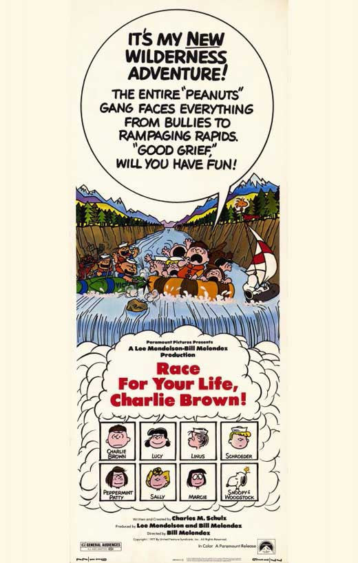 Race For Your Life, Charlie Brown Movie Poster Print - 11x17