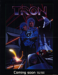 Tron Movie Poster Print - Iconic Sci-Fi Artwork