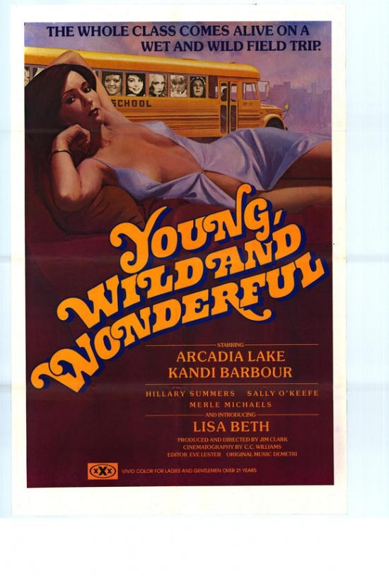 Young, Wild and Wonderful Movie Poster Print featuring vibrant design.