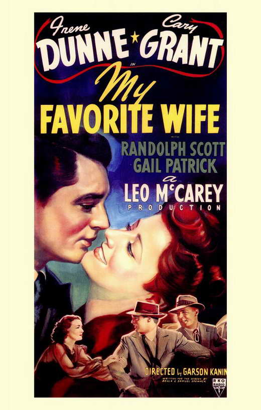My Favorite Wife Movie Poster Print 11x17 - Classic Film Decor