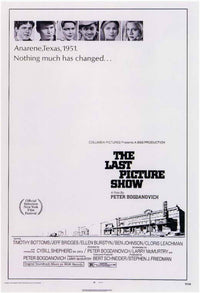 The Last Picture Show Movie Poster showcasing classic cinema art.